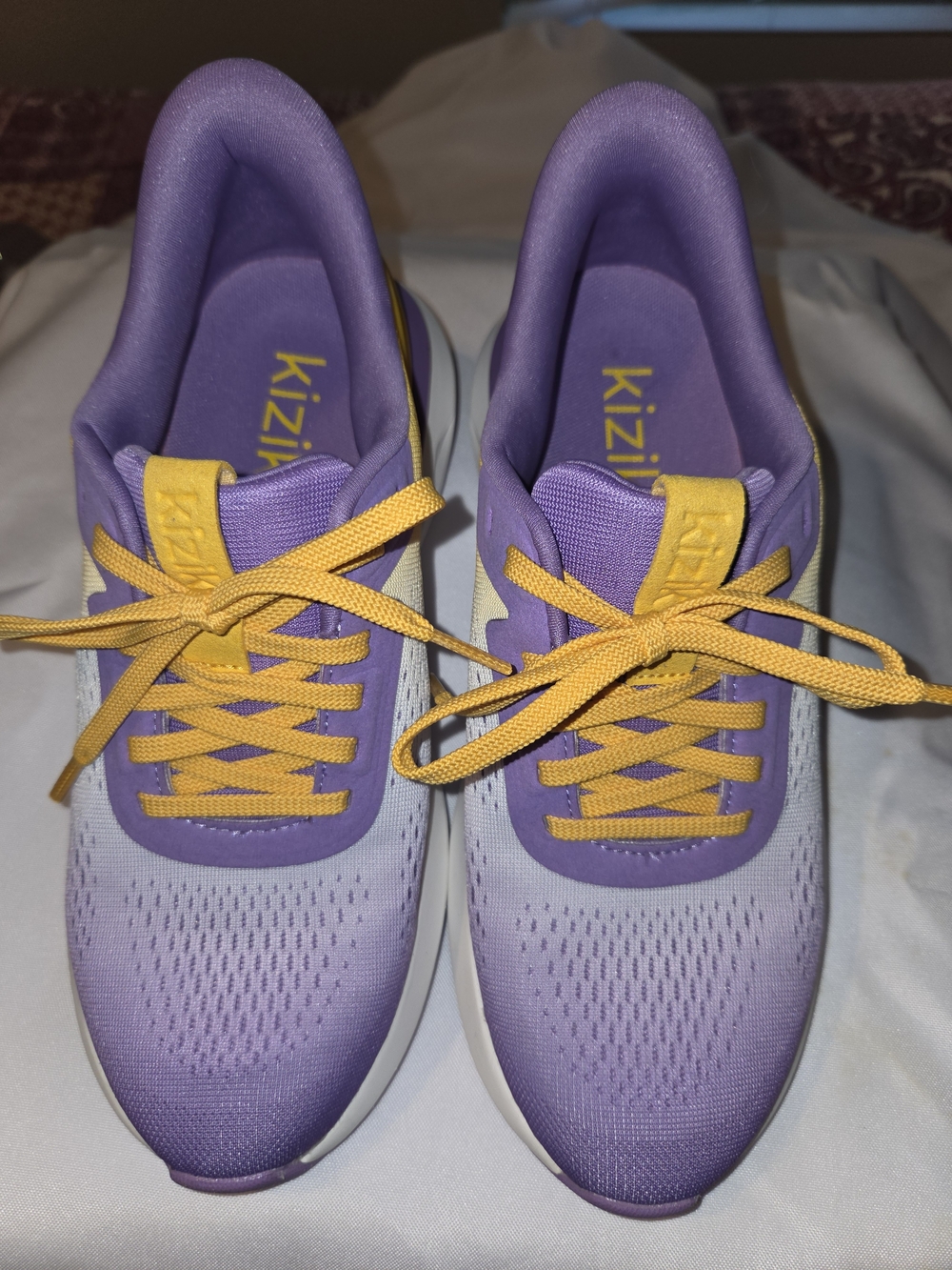 Kizik Lavender & Yellow Women's Athletic Sneakers